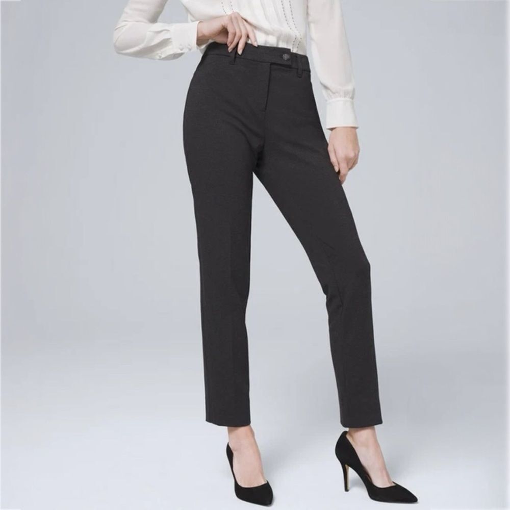 White House Black Market | WHBM Effortless Tapered Ankle Pants in Charcoal - 6